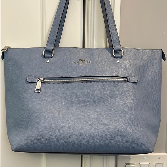 Coach Handbags - Coach Blue Tote Bag with Structured Design